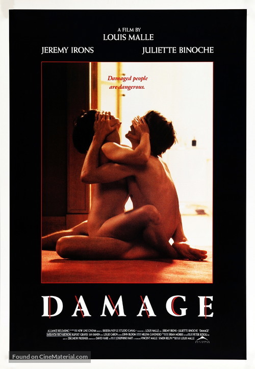 Damage - Canadian Movie Poster