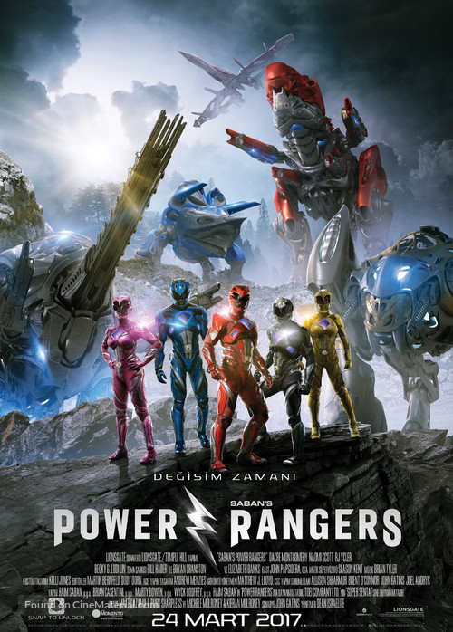 Power Rangers - Turkish Movie Poster