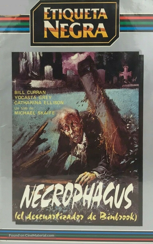 Necrophagus - Spanish VHS movie cover