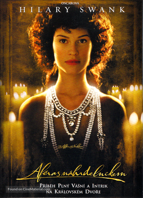 The Affair of the Necklace - Czech DVD movie cover