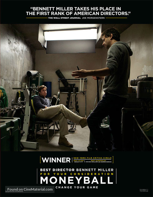 Moneyball - For your consideration movie poster