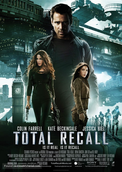 Total Recall - Swedish Movie Poster