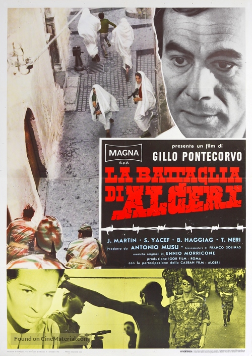 La battaglia di Algeri - Italian Movie Poster