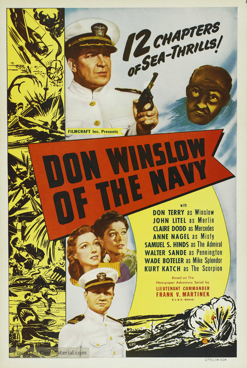 Don Winslow of the Navy - Re-release movie poster