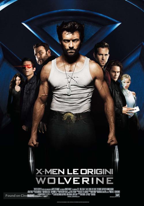 X-Men Origins: Wolverine - Italian Movie Poster