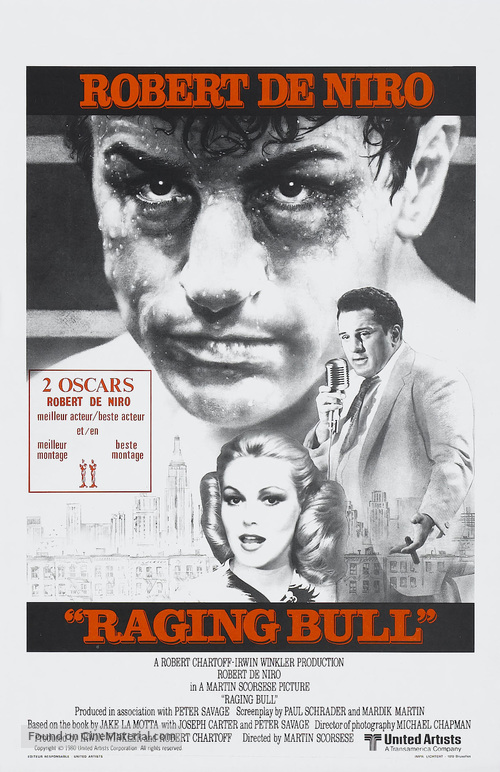 Raging Bull - Belgian Movie Poster