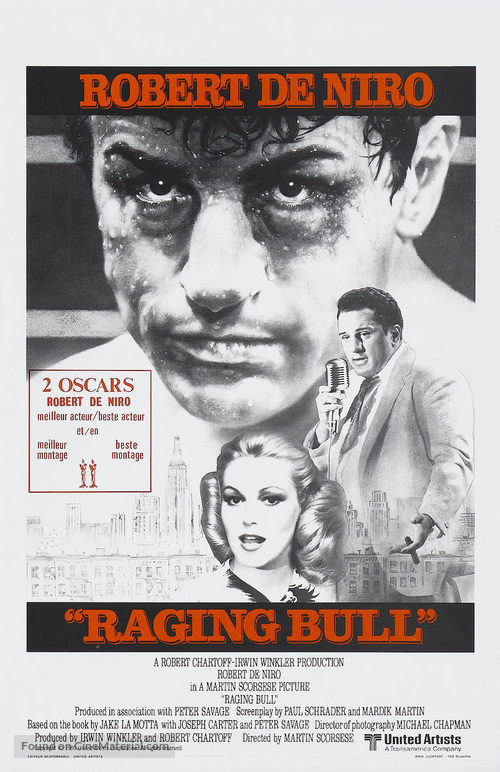 Raging Bull - Belgian Movie Poster