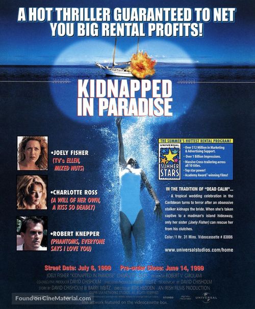 Kidnapped in Paradise - Video release movie poster