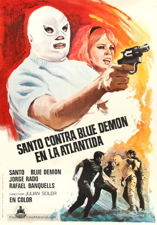 Santo contra Blue Demon en la Atlantida - Spanish Movie Poster