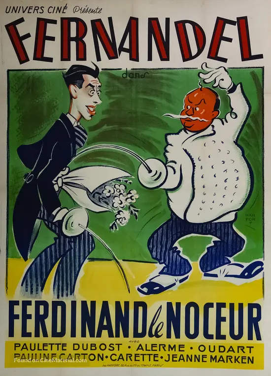 Ferdinand le noceur - French Movie Poster