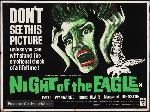 Night of the Eagle - British Movie Poster