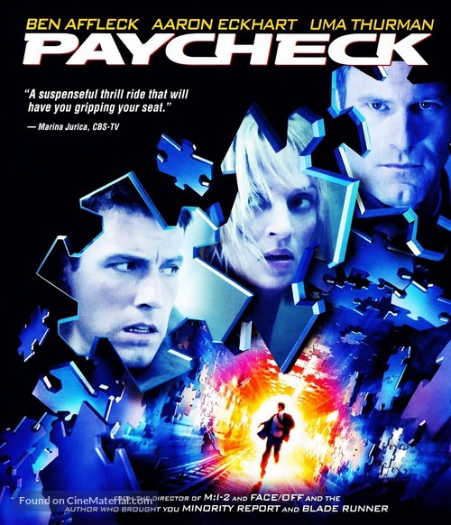 Paycheck - Blu-Ray movie cover