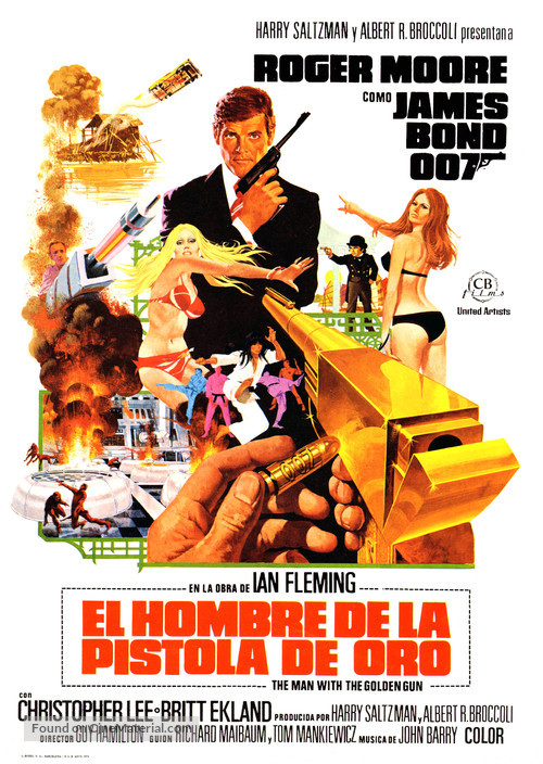 The Man With The Golden Gun (1974) Spanish movie poster