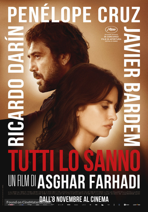 Todos lo saben - Italian Movie Poster