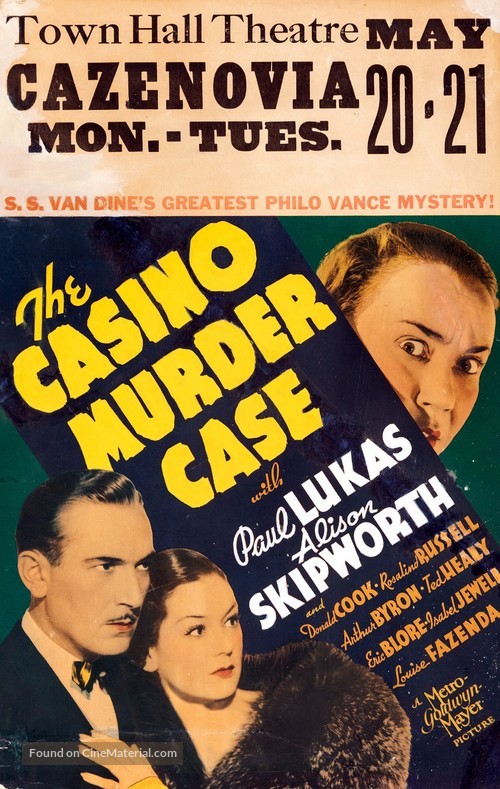 The Casino Murder Case - Movie Poster