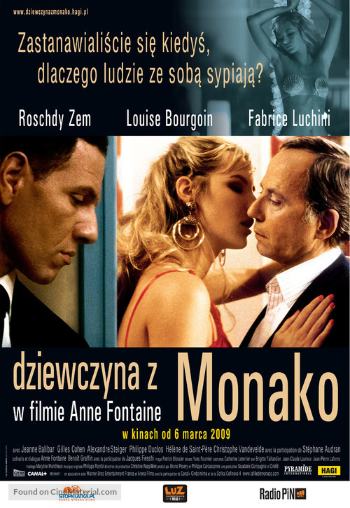 La fille de Monaco - Polish Movie Poster