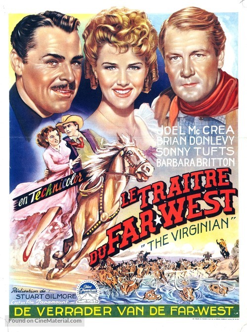 The Virginian - Belgian Movie Poster