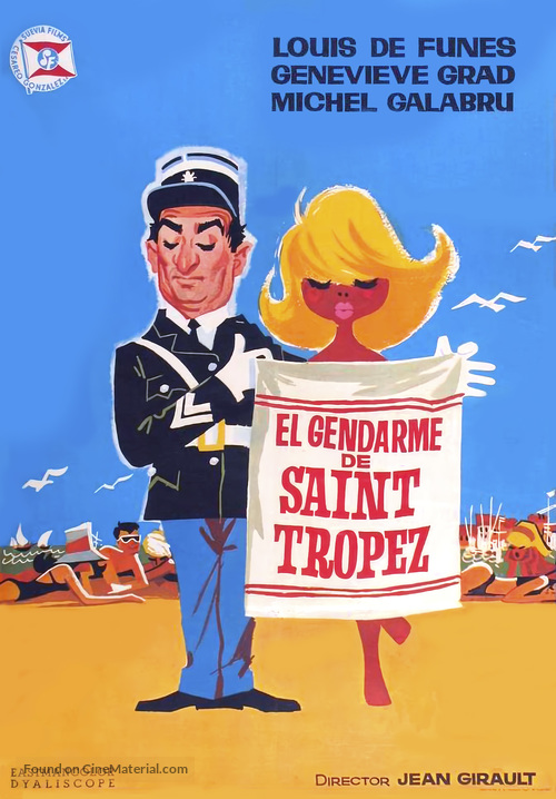 Le gendarme de St. Tropez - Spanish Movie Poster