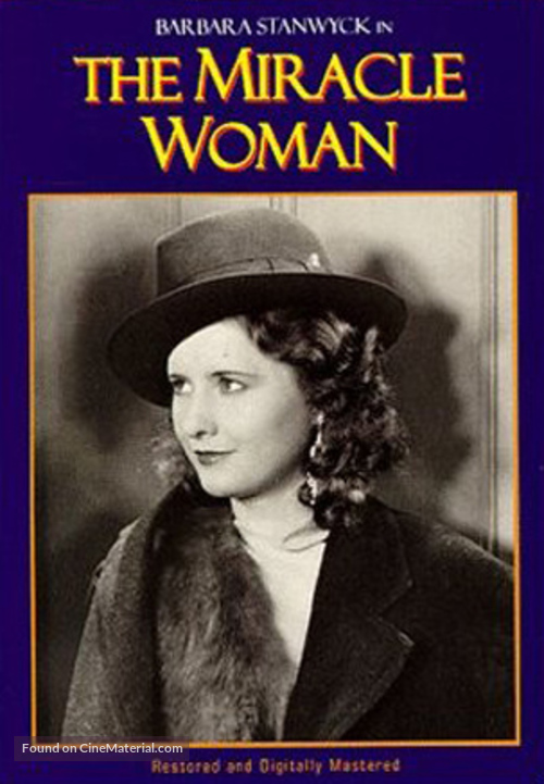 The Miracle Woman - DVD movie cover