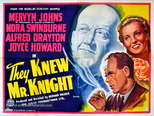 They Knew Mr. Knight - British Movie Poster