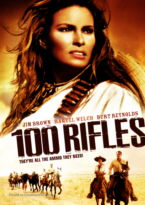 100 Rifles - DVD movie cover