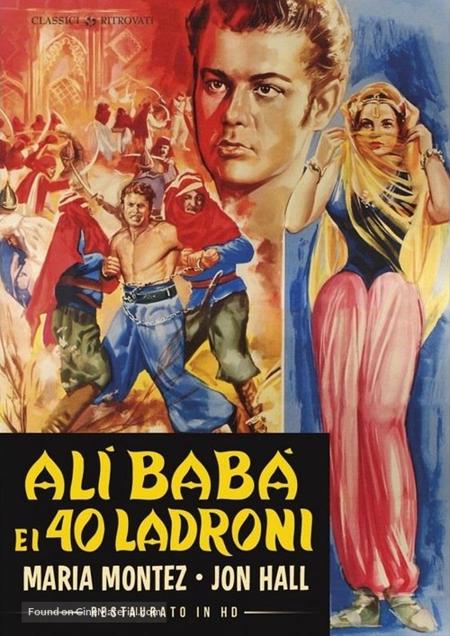 Ali Baba and the Forty Thieves - Italian DVD movie cover