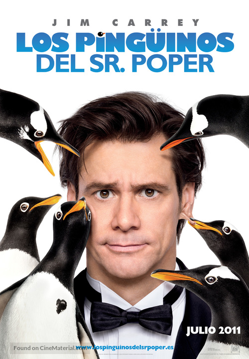 Mr. Popper&#039;s Penguins - Spanish Movie Poster
