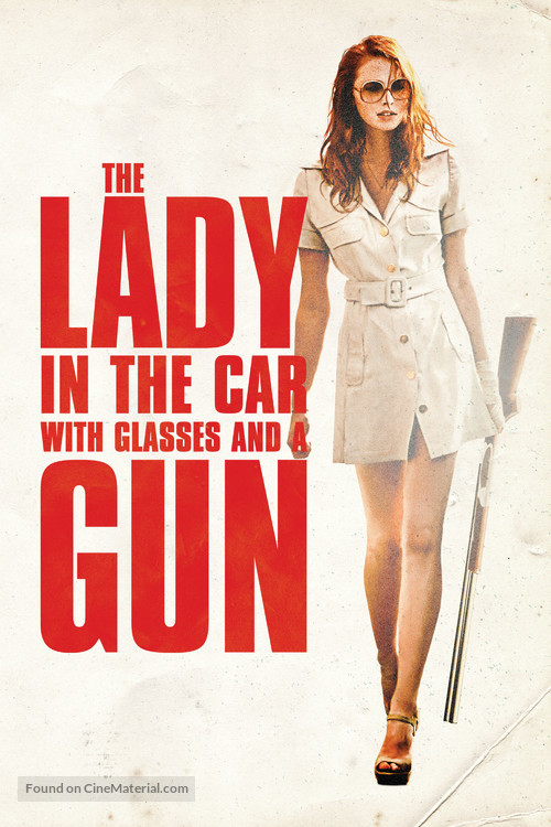 La dame dans l&#039;auto avec des lunettes et un fusil - Movie Cover