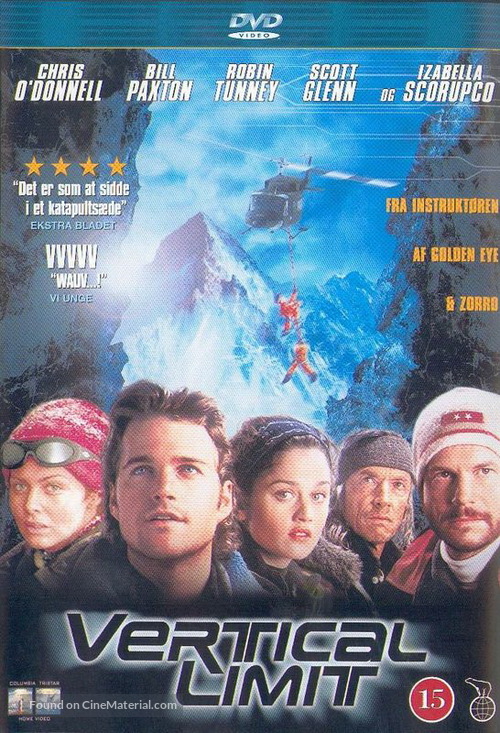 Vertical Limit - Danish DVD movie cover
