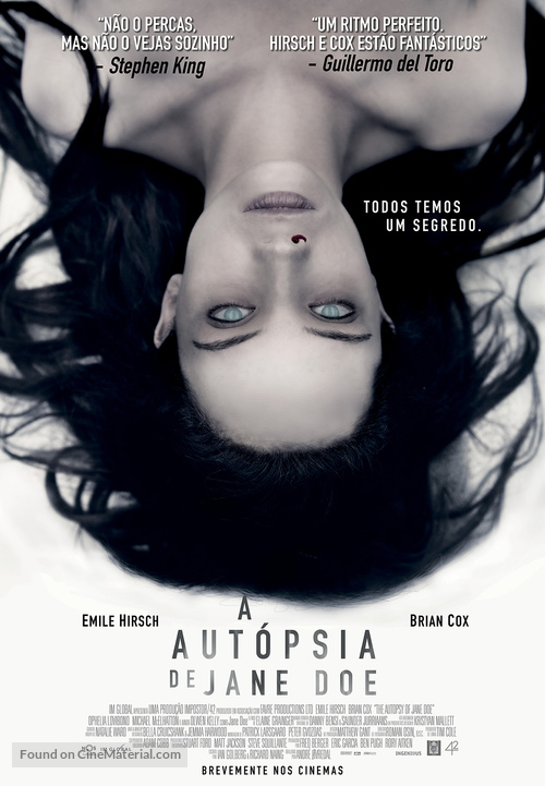 The Autopsy of Jane Doe - Portuguese Movie Poster