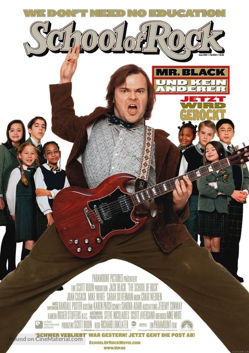 The School of Rock - German Movie Poster