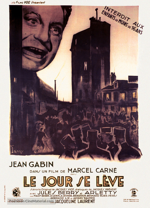 Le jour se l&egrave;ve - French Movie Poster