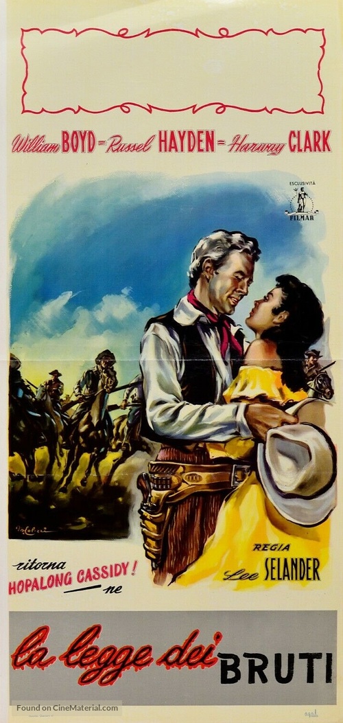 Partners of the Plains - Italian Movie Poster