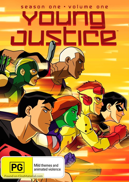 &quot;Young Justice&quot; - Australian DVD movie cover
