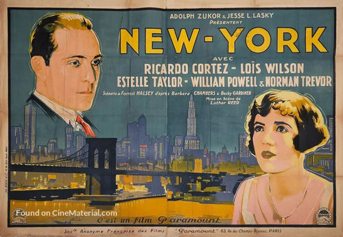 New York - French Movie Poster