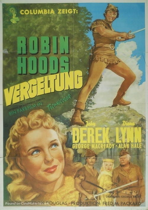 Rogues of Sherwood Forest - German Movie Poster