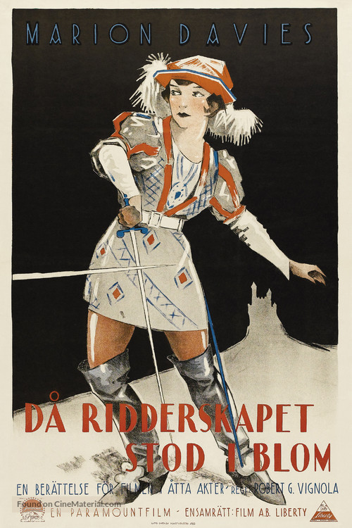When Knighthood Was in Flower - Swedish Movie Poster