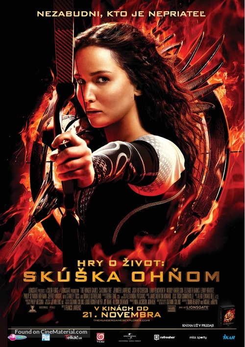 The Hunger Games: Catching Fire - Slovak Movie Poster