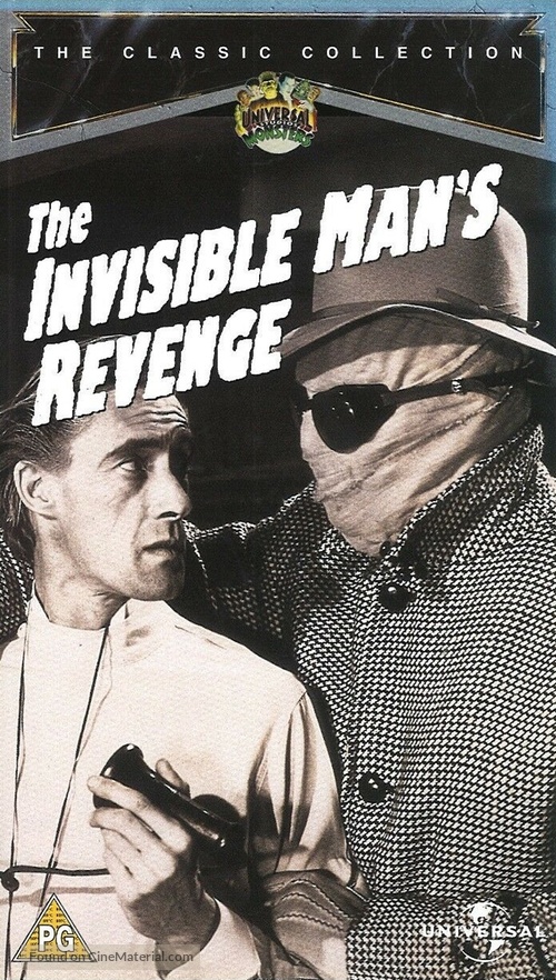 The Invisible Man&#039;s Revenge - British VHS movie cover