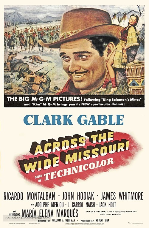 Across the Wide Missouri - Movie Poster