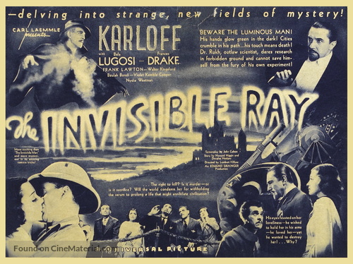 The Invisible Ray - poster