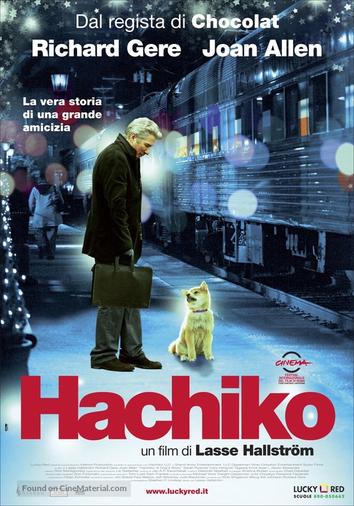 Hachi: A Dog&#039;s Tale - Italian Movie Poster
