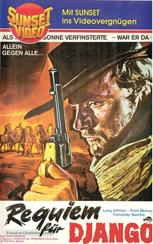 R&egrave;quiem para el gringo - German VHS movie cover