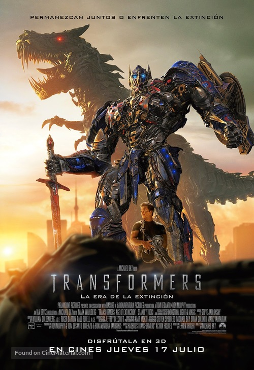 Transformers: Age of Extinction - Argentinian Movie Poster
