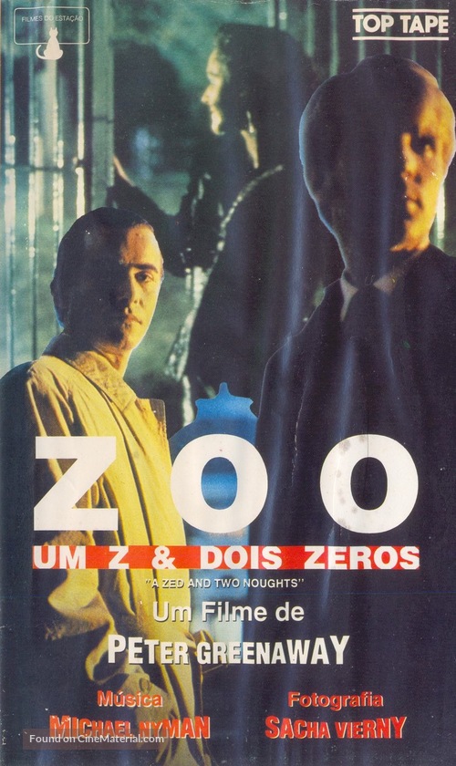 A Zed &amp; Two Noughts - Brazilian VHS movie cover
