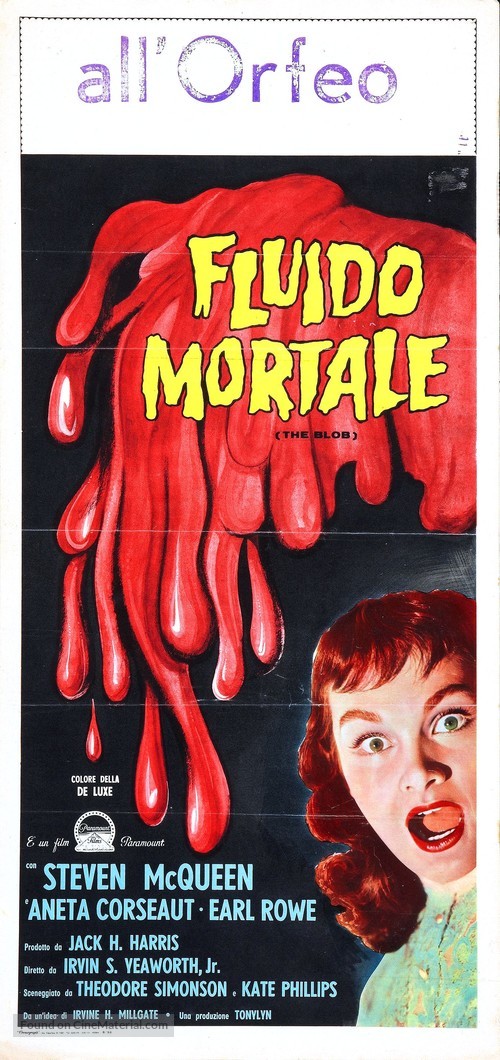 The Blob - Italian Movie Poster
