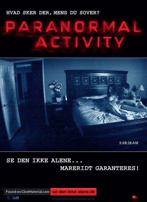Paranormal Activity - Danish Movie Poster