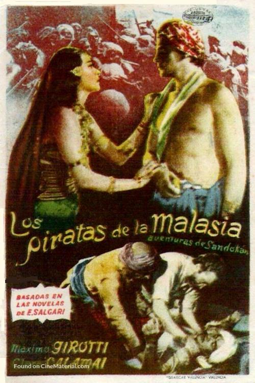 I pirati della Malesia - Spanish Movie Poster