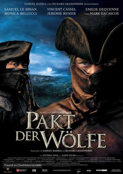 Le pacte des loups - German Movie Poster