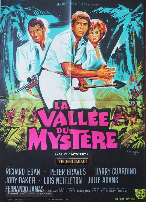 Valley of Mystery - French Movie Poster